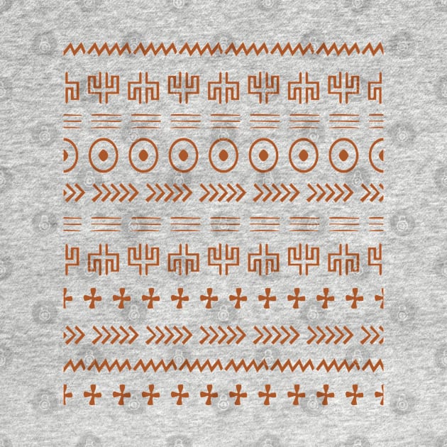 Modern Boho Ethnic Mudcloth Pattern by Heartsake